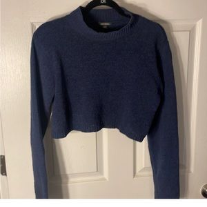 Cropped Long Sleeve Sweater